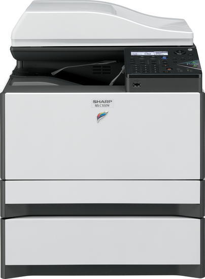 fotocopiadora sharp mx-c300w con papel a4 y a color