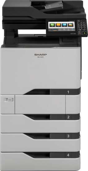 fotocopiadora sharp mx-c507f con papel a4 y a color